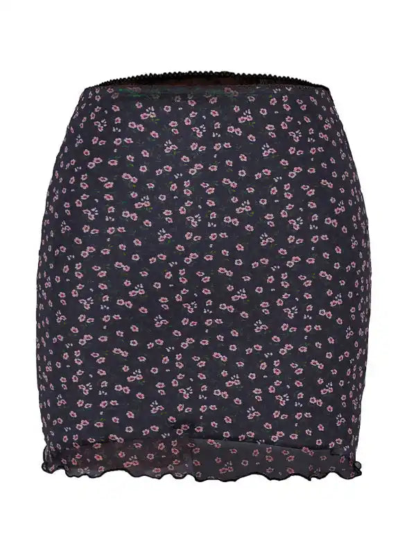 Shop Skirt Online | Trendy Printed Mesh Skirt