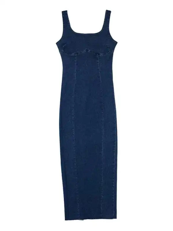Shop Denim Dresses Online | Trendy Denim Long Dress